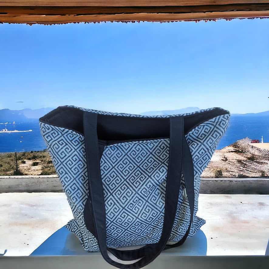 Sac fourre-tout Motif Grec - Tote Bag