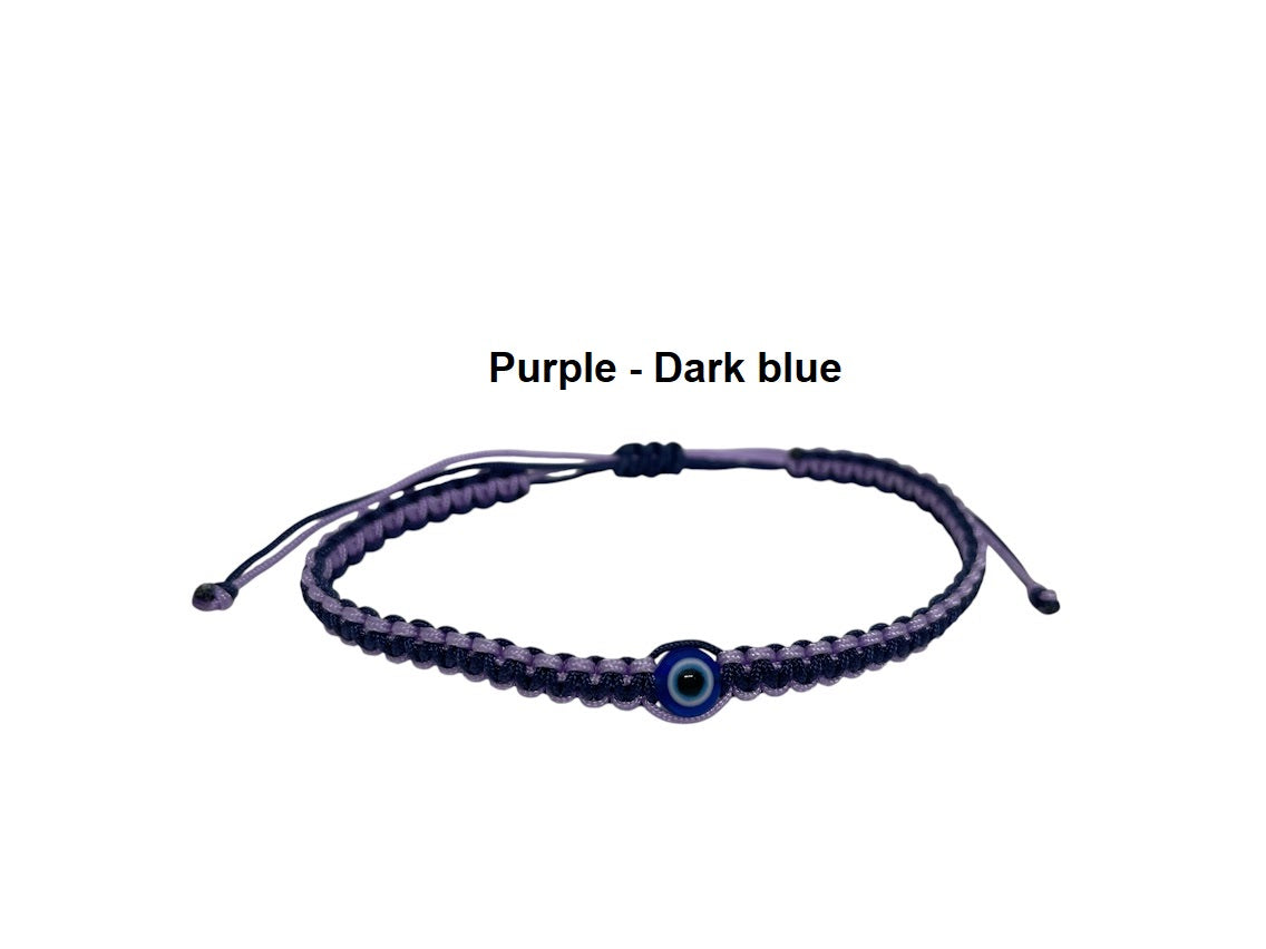 Bracelet Macramé Oeil Bleu - Idée cadeau
