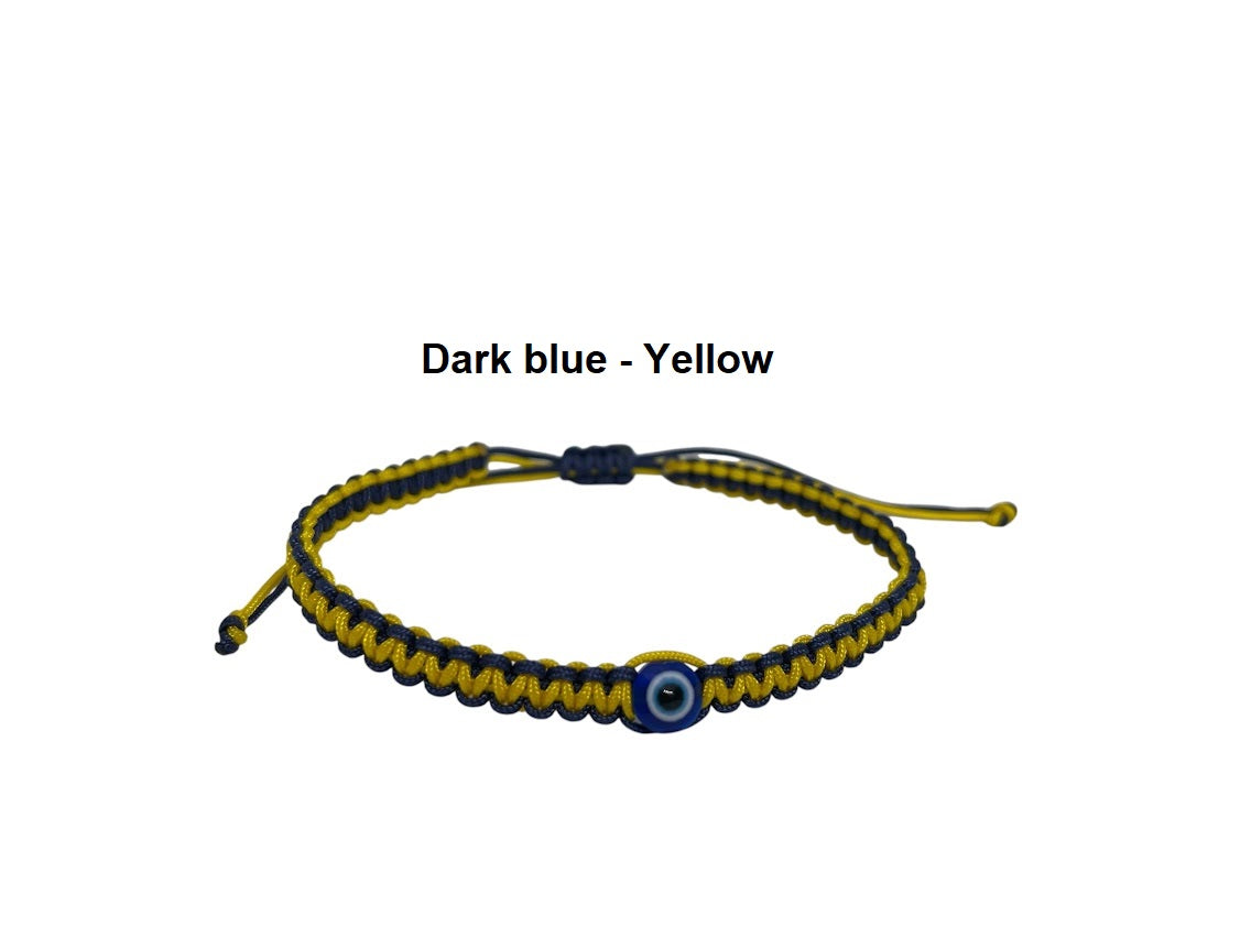 Bracelet Macramé Oeil Bleu - Idée cadeau
