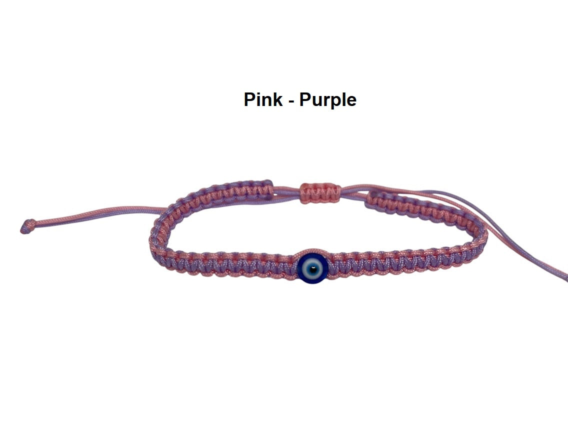 Bracelet Macramé Oeil Bleu - Idée cadeau