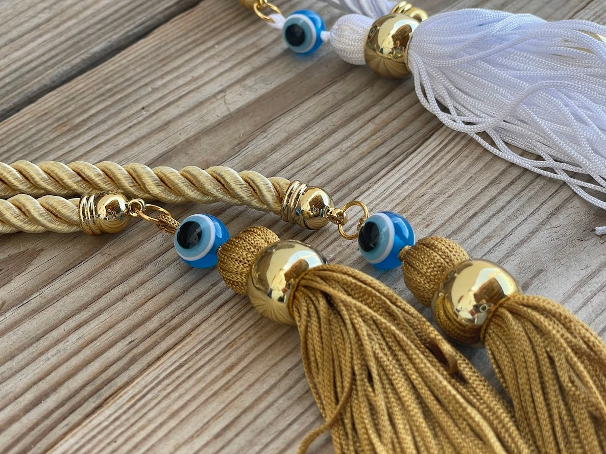 Wooden Evil Eye Wall Hanging - House Blessing - Housewarming Gift