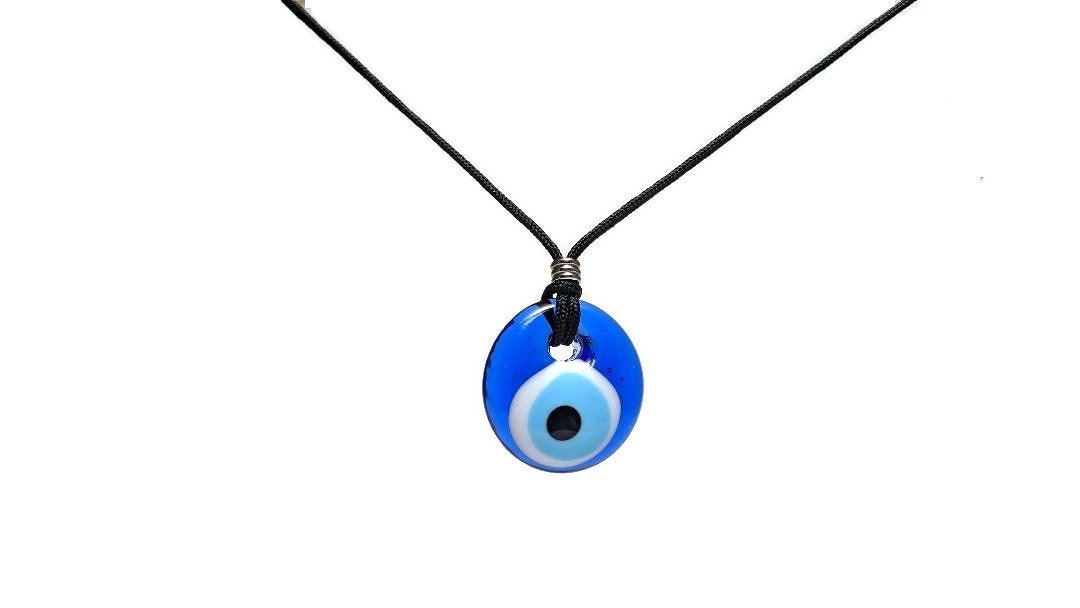 Glass Evil Eye Rearview Mirror Charm - New Car Fift