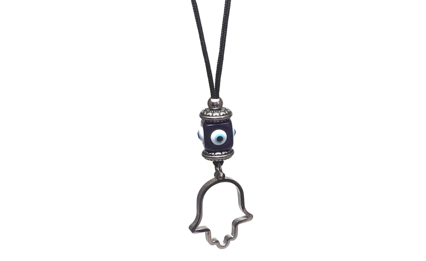 Hamsa Hand Evil Eye Car Mirror Charm - New Driver Gift - Car Protection
