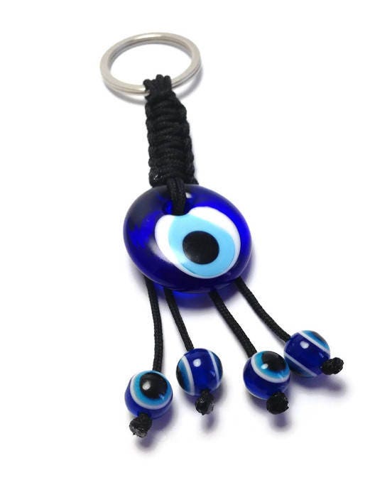 Evil Eye Greek Glass Keychain - Car Gift