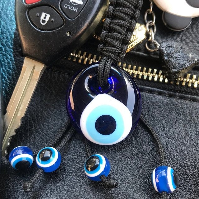 Evil Eye Greek Glass Keychain - Car Gift