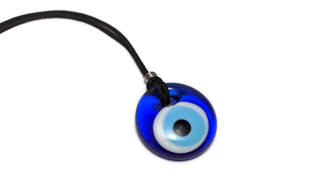 Glass Evil Eye Rearview Mirror Charm - New Car Fift