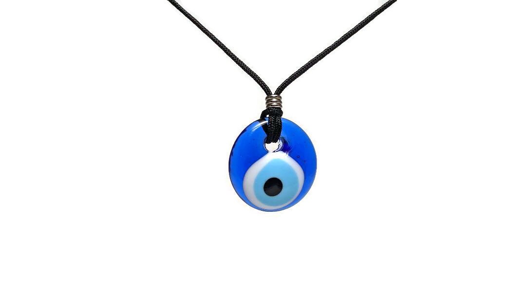 Glass Evil Eye Rearview Mirror Charm - New Car Fift