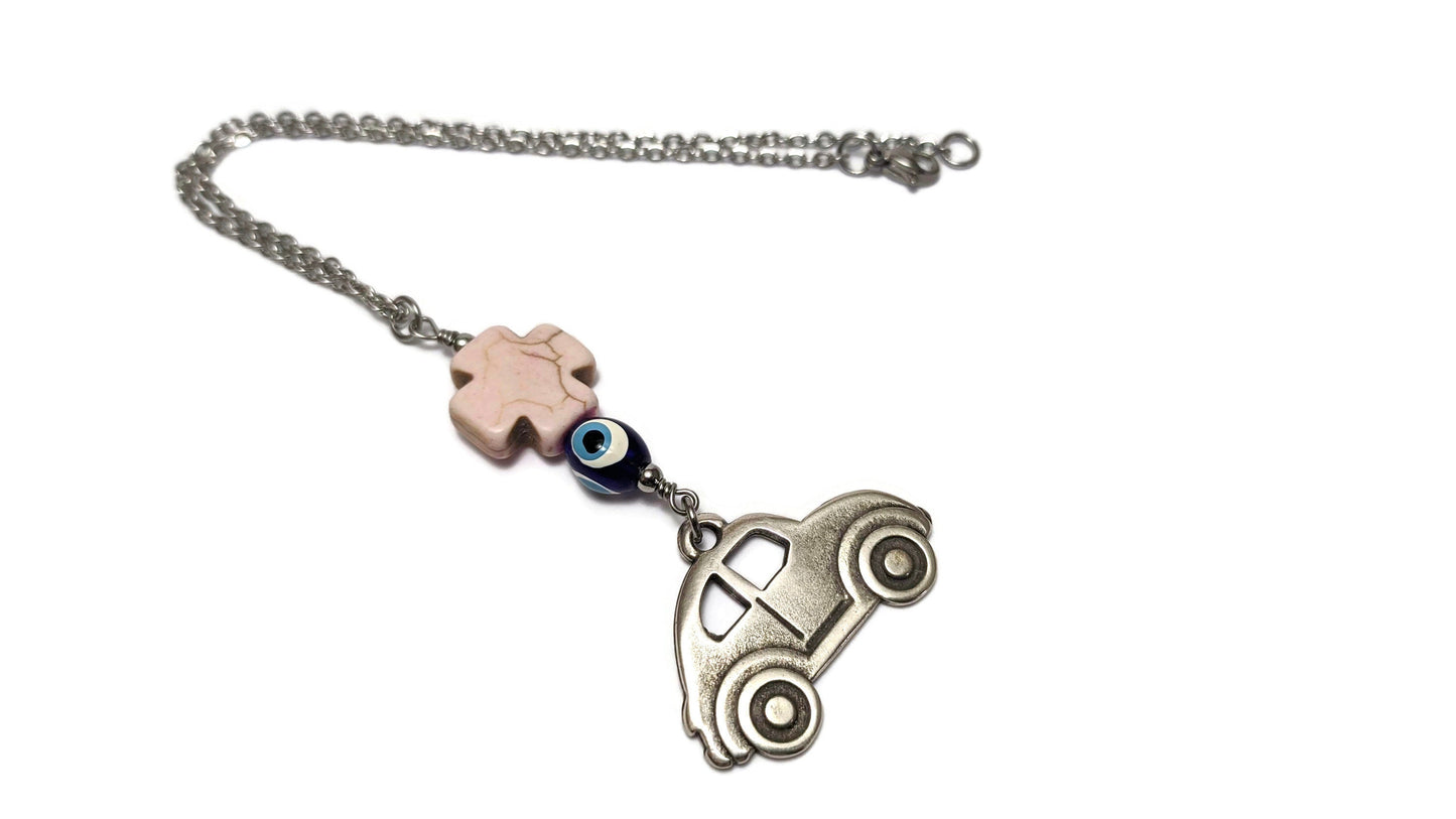 Bijou Retroviseur et Oeil Bleu - Protection voyages