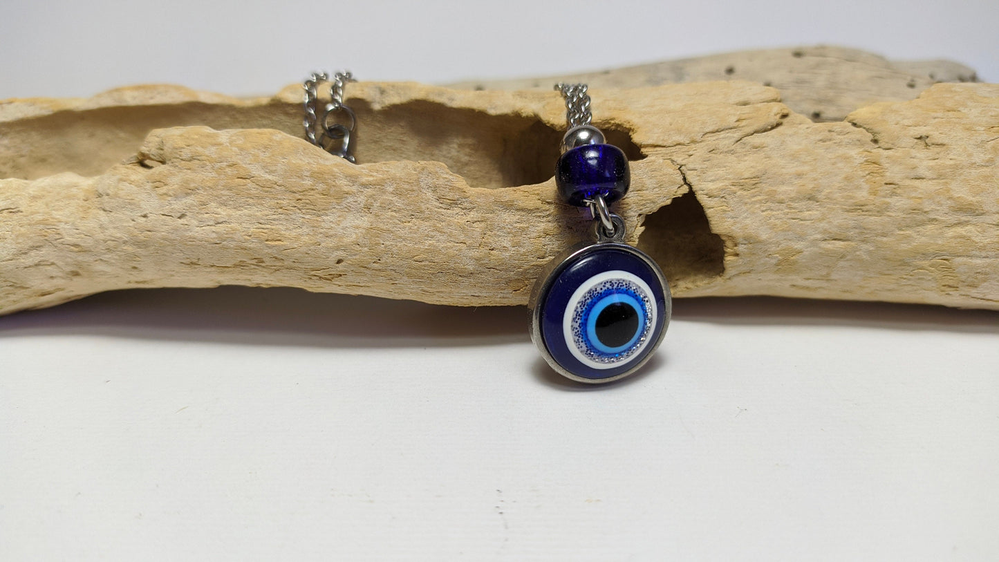 Bijou de Retroviseur Oeil Bleu - Porte bonheur