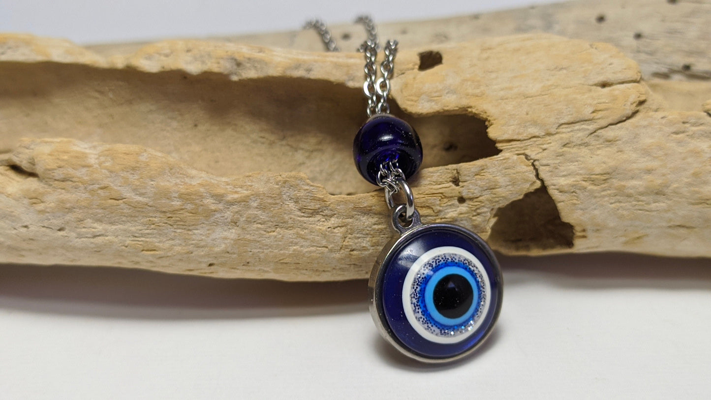 Bijou de Retroviseur Oeil Bleu - Porte bonheur
