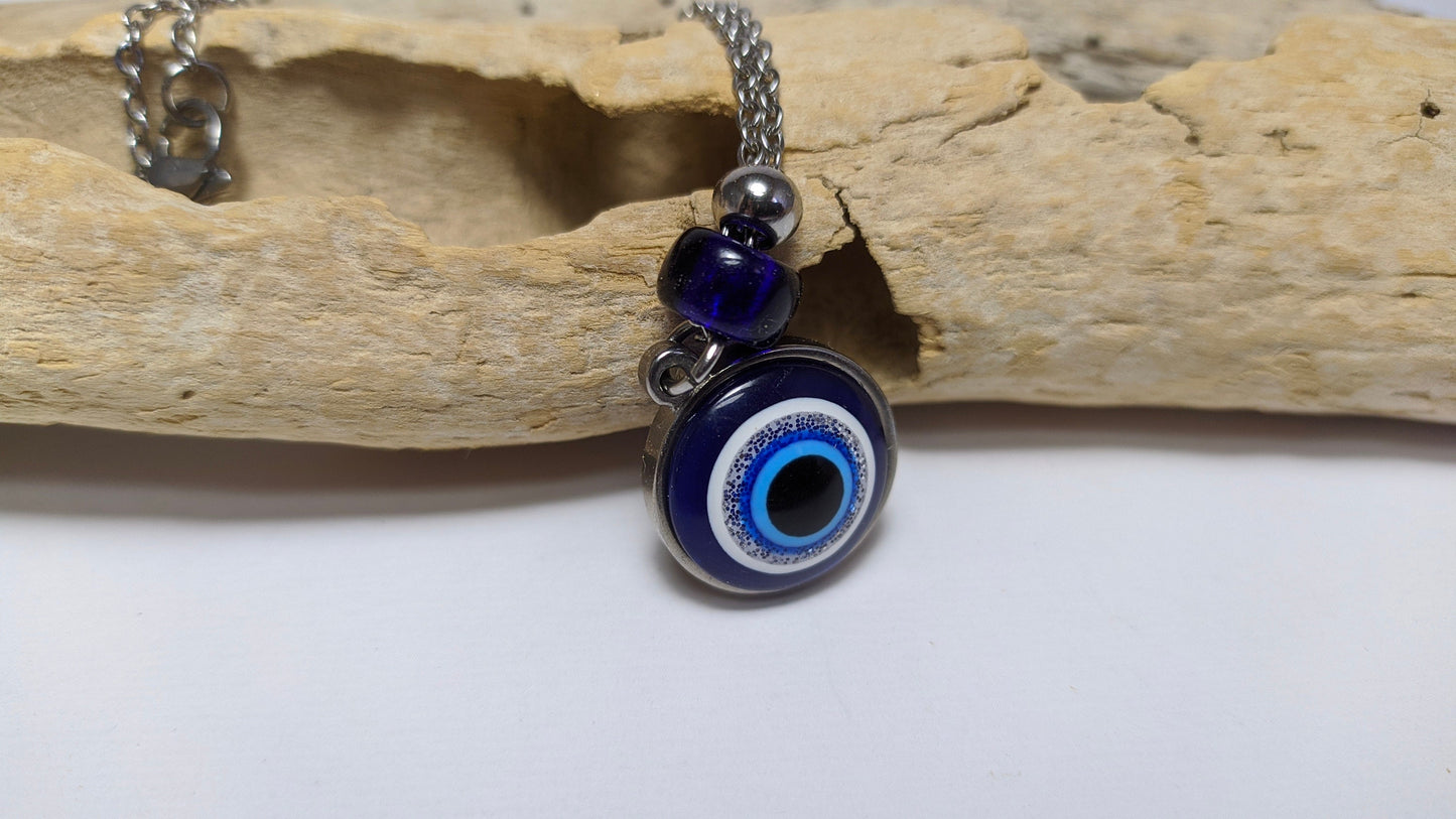 Bijou de Retroviseur Oeil Bleu - Porte bonheur