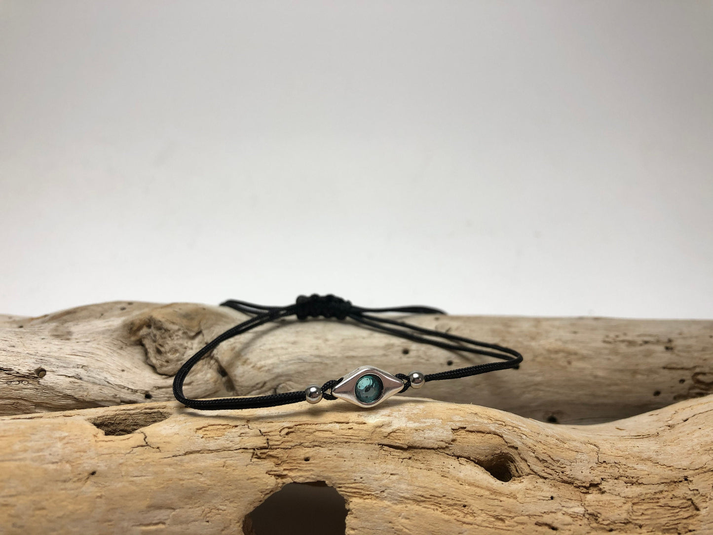 Bracelet Oeil Bleu Réglable - Bracelet Porte Bonheur - Cadeau pour Elle