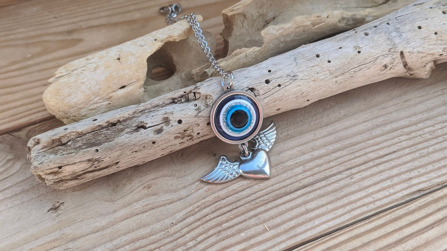 Bijou de Retroviseur Oeil et Ailes d'Ange