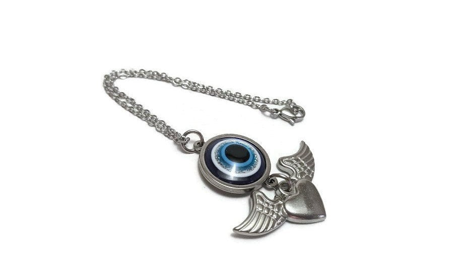 Bijou de Retroviseur Oeil et Ailes d'Ange