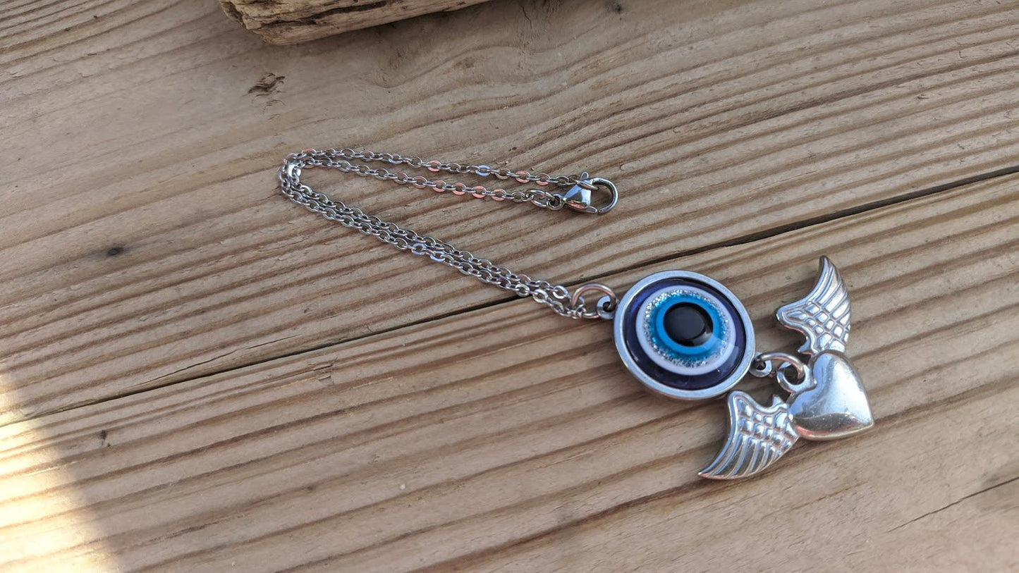 Bijou de Retroviseur Oeil et Ailes d'Ange