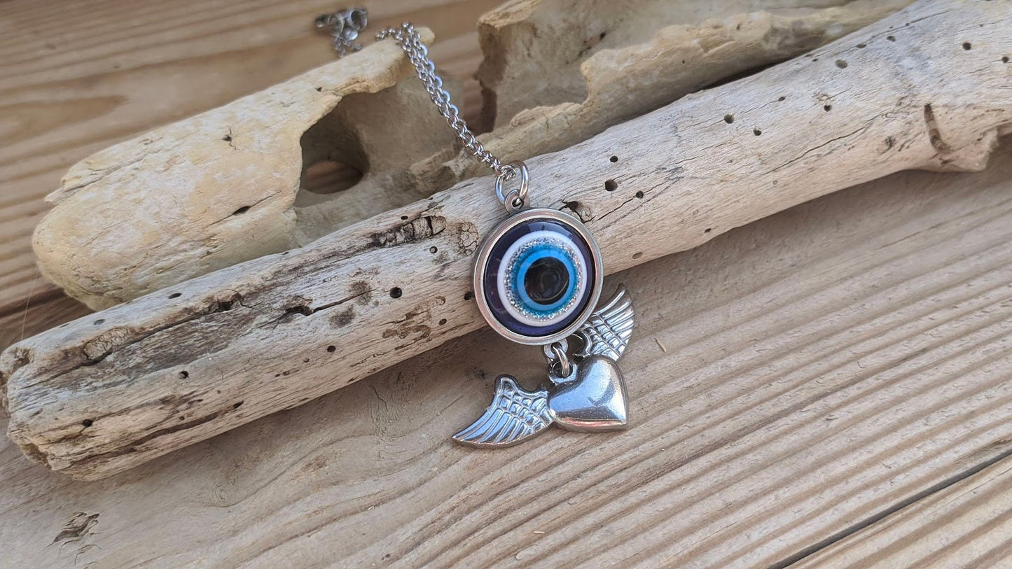 Bijou de Retroviseur Oeil et Ailes d'Ange