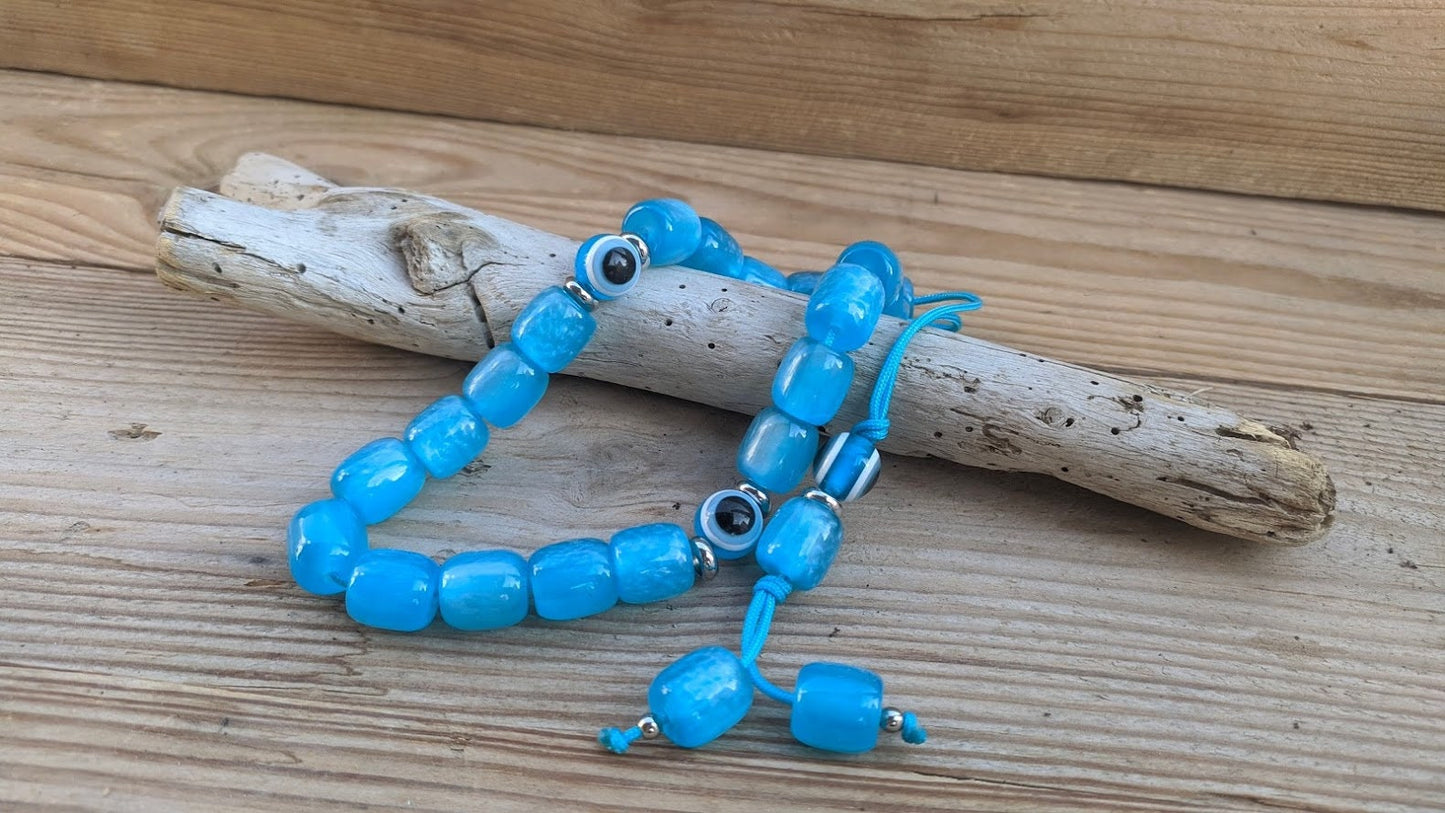 Komboloi Bleu Turquoise Grec