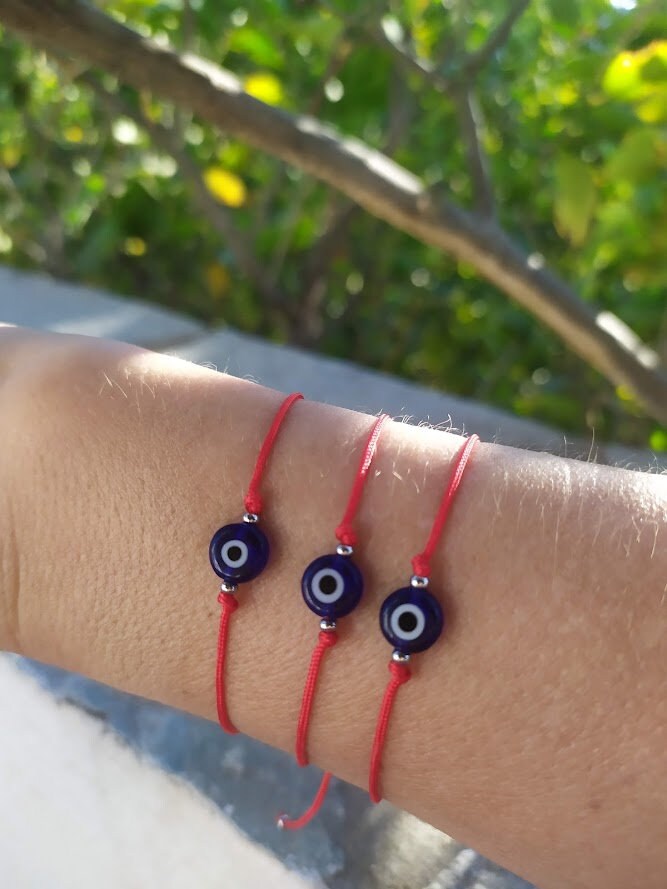 Red String Evil Eye Bracelet - good Luck Bracelet - Gift for her