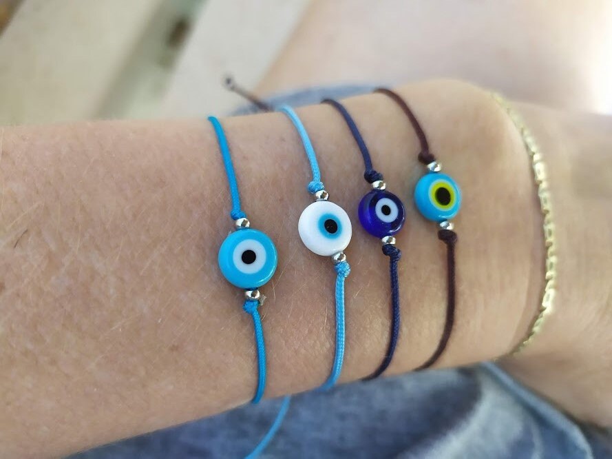 Bracelet Oeil Bleu Grec - Cadeau pour elle ou pour lui