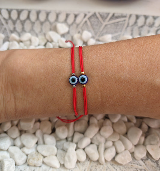 Red String Evil Eye Bracelet - Good Luck Bracelet - Gift for Him or for Her