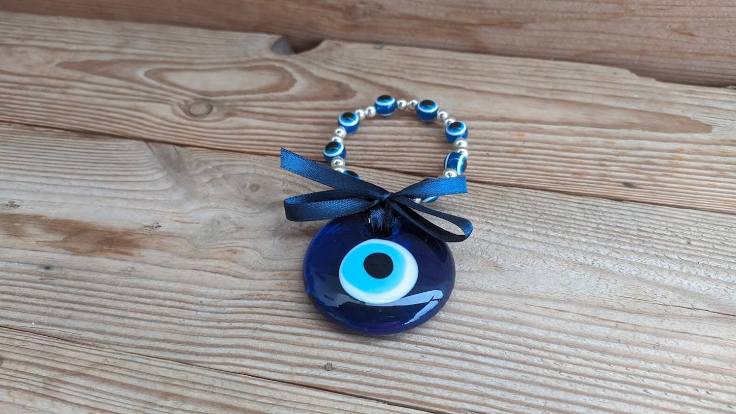 Authentic Greek Evil Eye Wall Hanging for House Decor - Handcrafted Protection