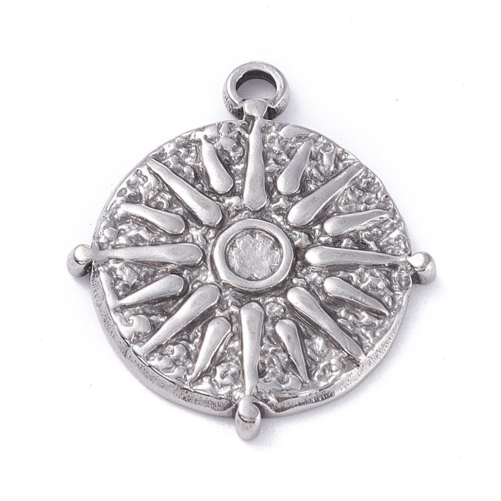 Collier Soleil Vergina en Acier Inoxydable