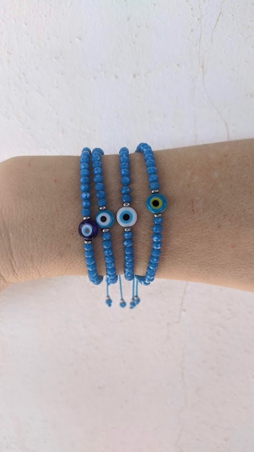 Evil Eye Crystal Bracelet - Women’s Gift - Protection jewelry
