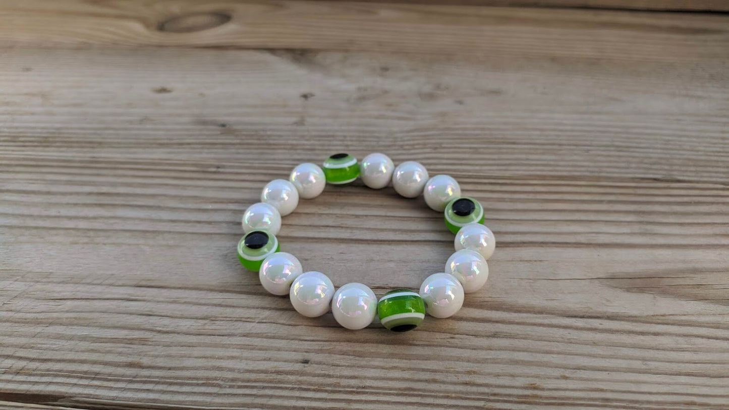 Evil Eye Stretch Bracelet - Greek gift - Protection Jewelry