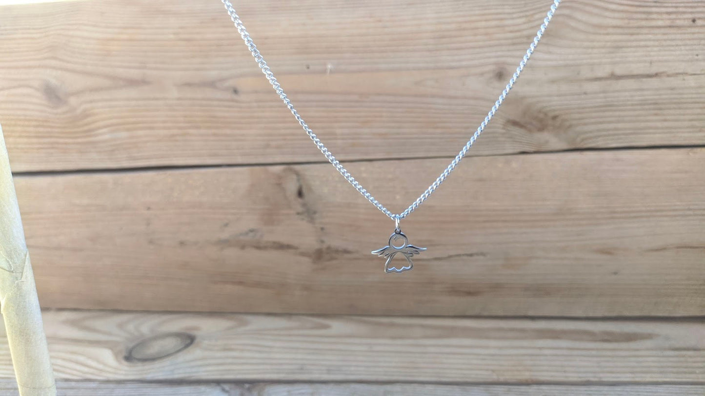 Petit collier Ange Gardien en Acier Inoxydable