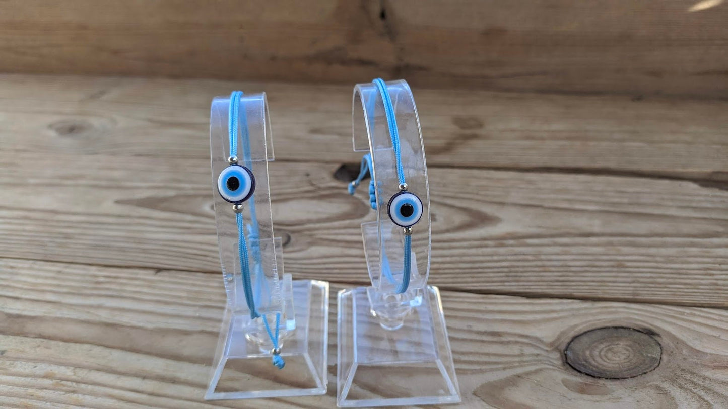 Blue Evil Eye Protection Bracelet, Greek gift, Gift for her