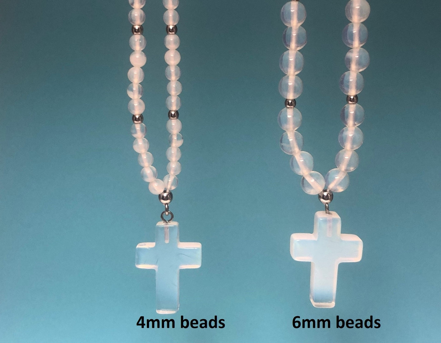 Bijou de rétroviseur croix en pierre de lune – Protection pour la voiture