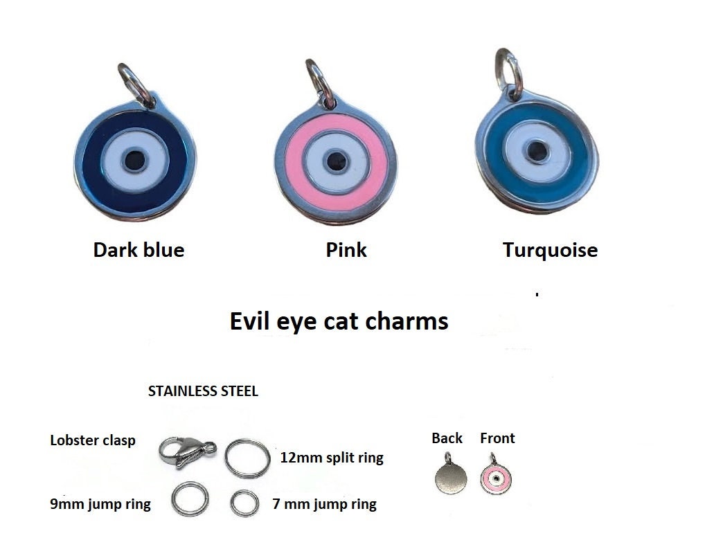 Medaillon Oeil Bleu Chat ou Chien - Protection