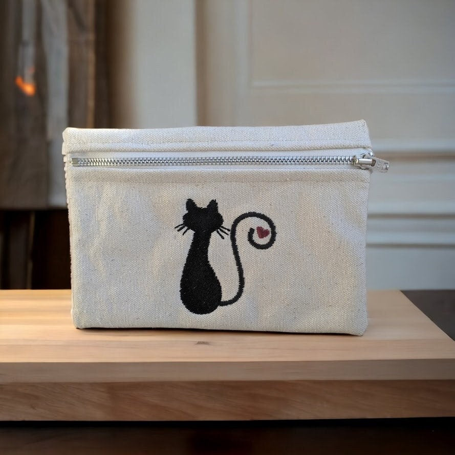 Pochette Tissu Chats Grecs – Toile de coton