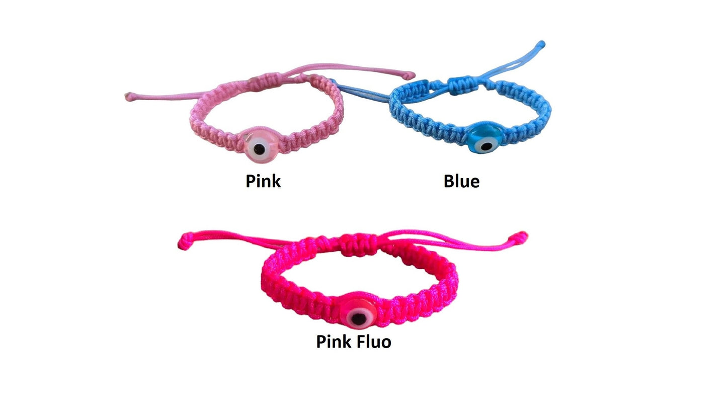 Bracelet Bébé Oeil Bleu - Cadeau Nouveau Né - En couleurs