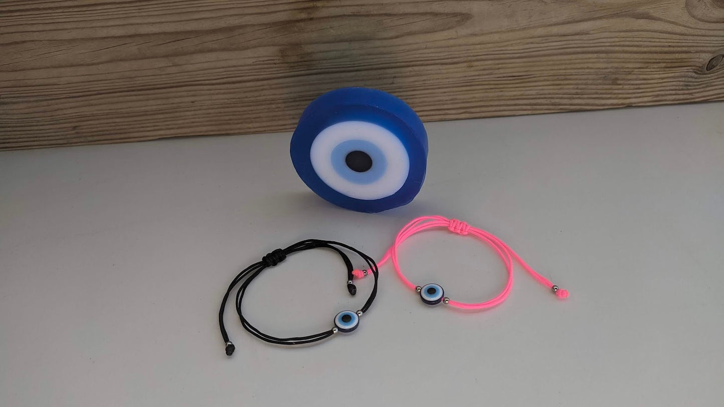 Evil Eye Glycerin Soap In Gift Box With an Evil Eye Bracelet - Greek gift