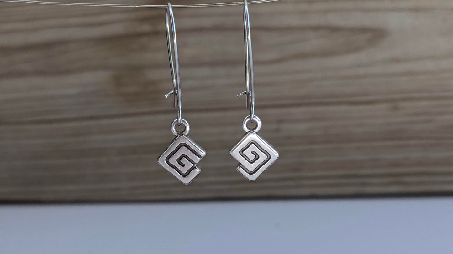 Boucles d'Oreilles Motif Grec - Bijou Ethnique Pour Elle