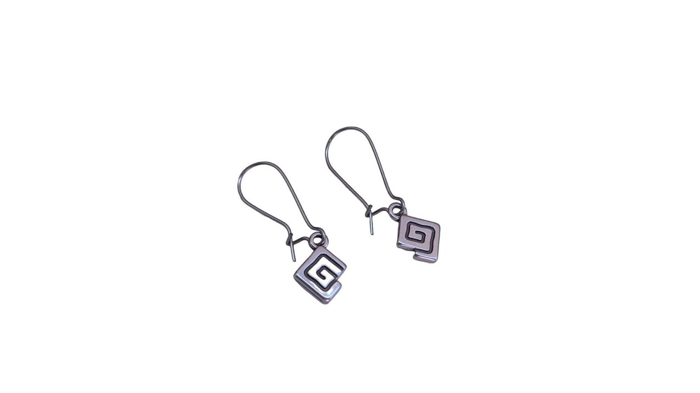 Boucles d'Oreilles Motif Grec - Bijou Ethnique Pour Elle