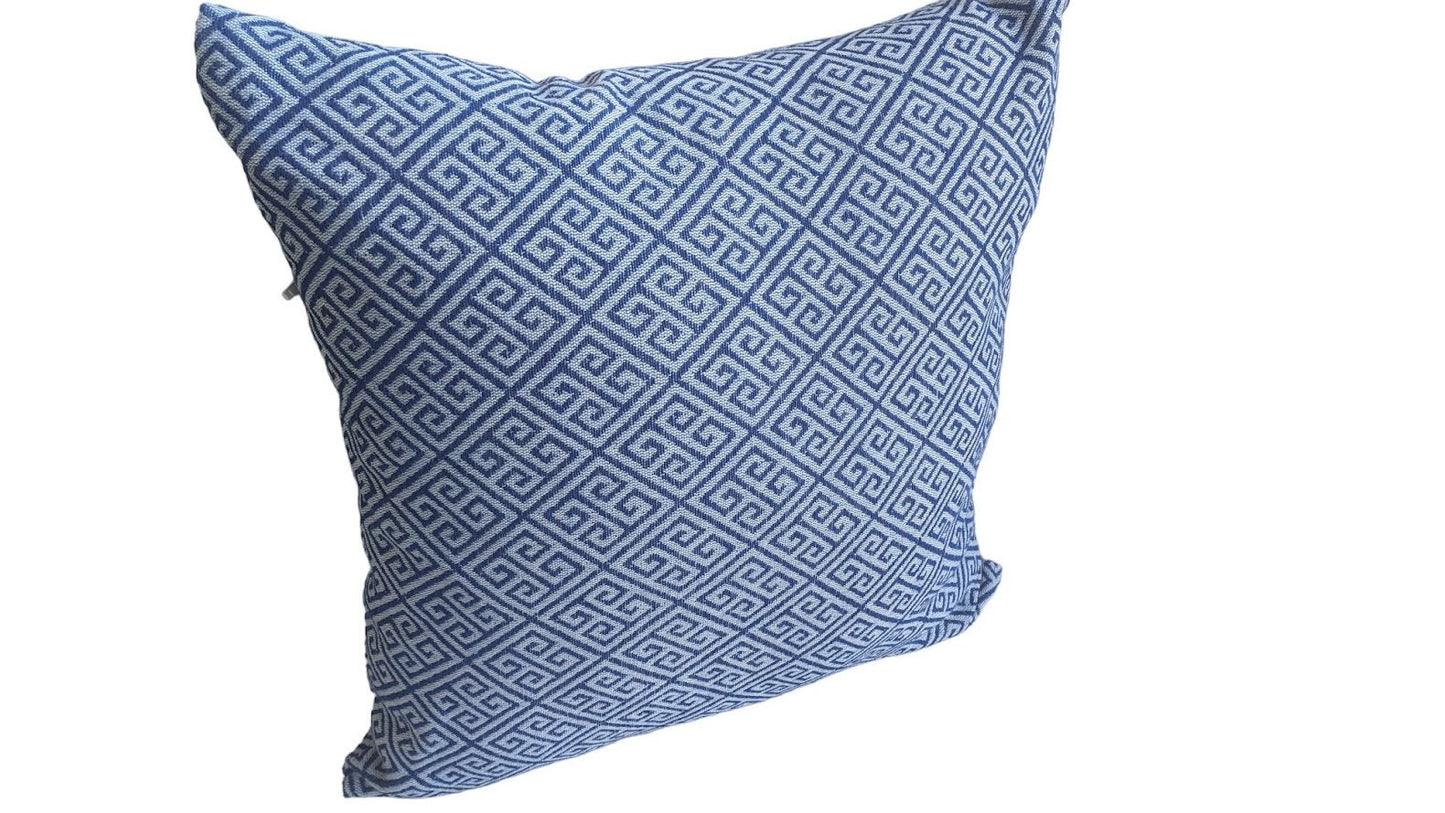Greek Key Cushion Cover - 40 cm x 40 cm - Cotton fabric