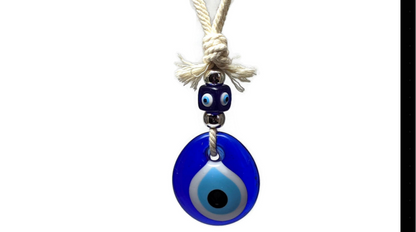 Evil Eye Glass Charm - Wall Hanging - Greek Gift - House Protection