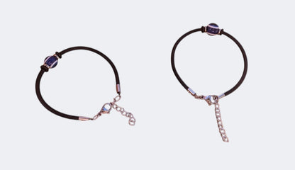 Bracelet Oeil Bleu Caoutchouc - Pour Homme ou Femme - Porte Bonheur