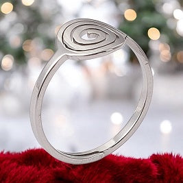 Adjustable Spiral Stainless Ring  - Stainless steel jewelry - Gift for her