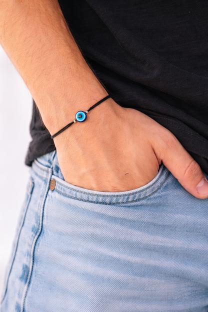 Men's Evil Eye Protection Bracelet - Good Luck Bracelet - Gift for Him