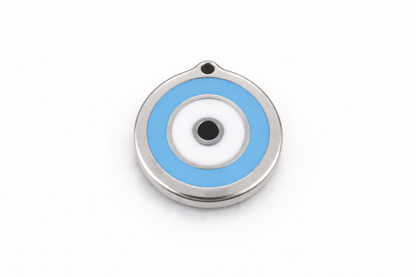 Enamel Evil Eye Pet Collar Charm: Stainless Steel Cat/Dog Protection