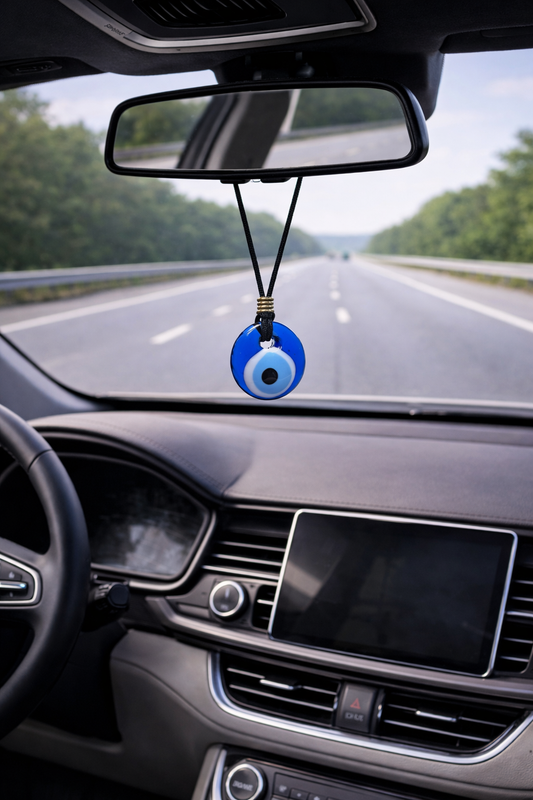Bijou de rétroviseur Oeil Bleu en Verre 
