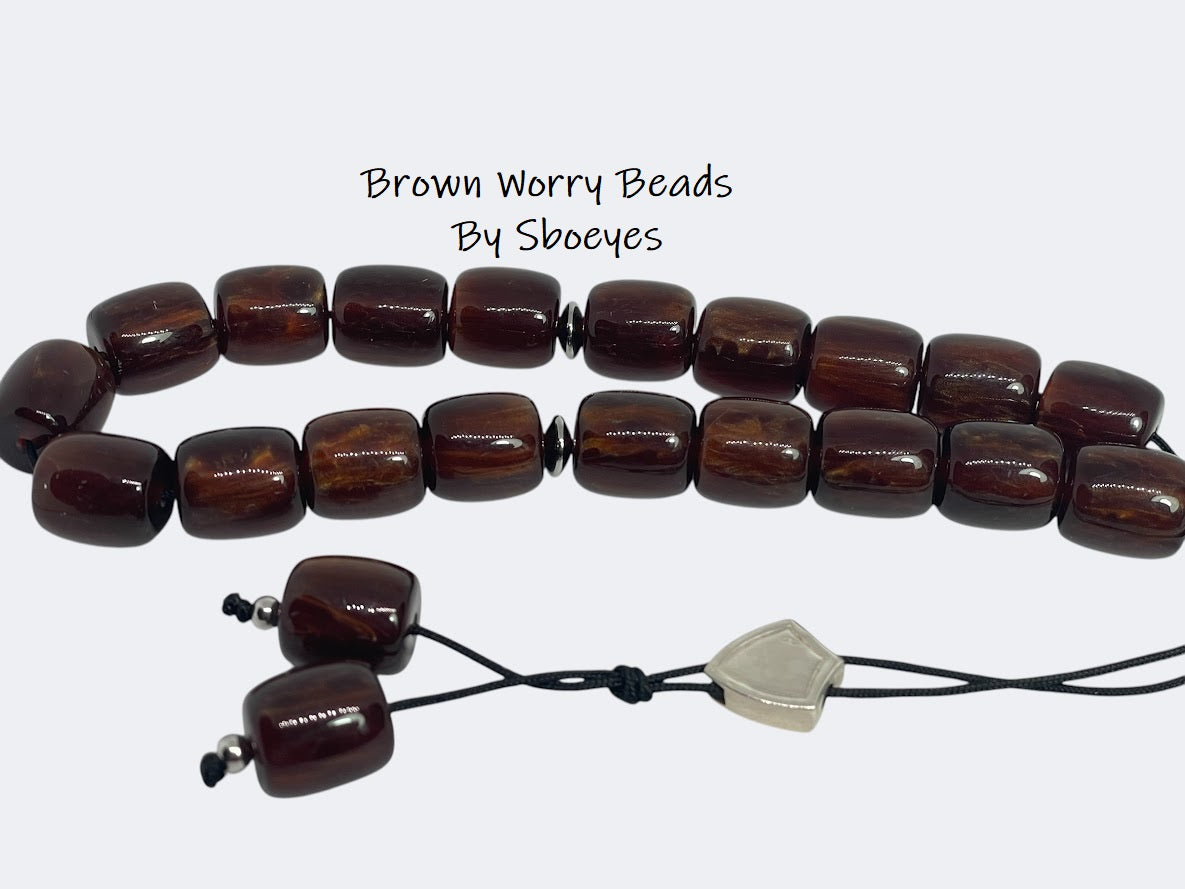 Brown Worry Beads - Greek Worry Beads