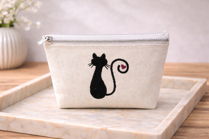 Pochette Tissu Chats Grecs – Toile de coton