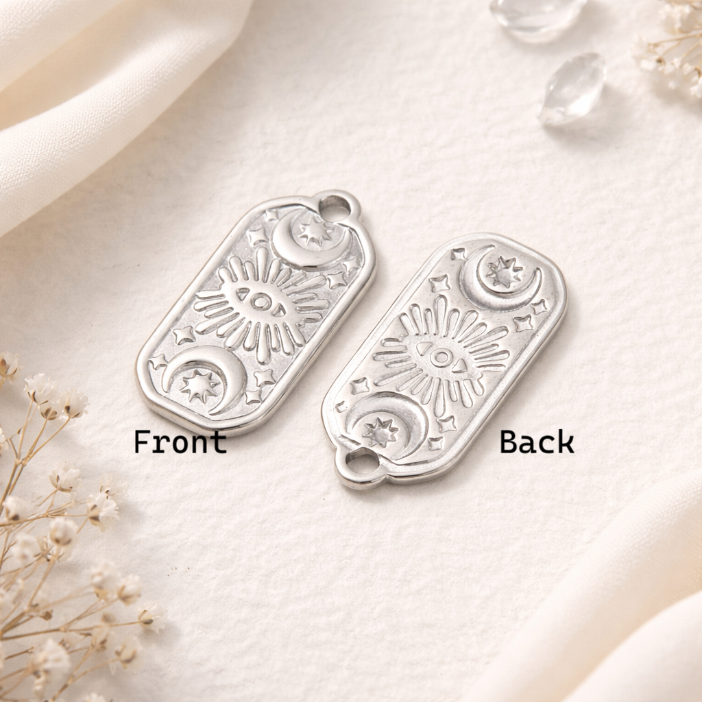 Stainless Steel Eye Necklace – Celestial & Minimalist Jewelry