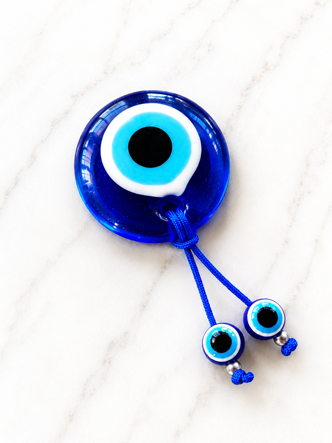 Glass Evil Eye Fridge Magnet | Greek Lucky Charm | Handmade Home Decor Gift