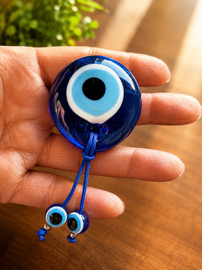 Glass Evil Eye Fridge Magnet | Greek Lucky Charm | Handmade Home Decor Gift