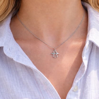 Petit collier Ange Gardien en Acier Inoxydable